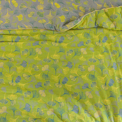 Couette en gaze de coton à feuilles de ginkgo vertes Ownkoti - image 6