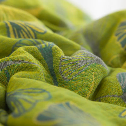Couette en gaze de coton à feuilles de ginkgo vertes Ownkoti - image 12