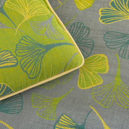 Couette en gaze de coton à feuilles de ginkgo vertes Ownkoti - image 15