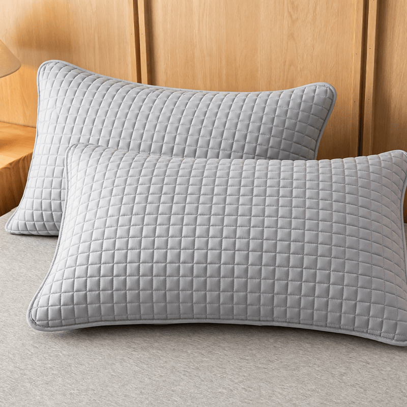 Housse de coussin en coton à carreaux rectangulaires unis Ownkoti - image 14