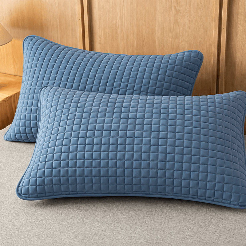 Housse de coussin en coton à carreaux rectangulaires unis Ownkoti - image 18