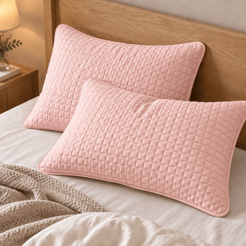 Housse de coussin en coton à carreaux rectangulaires unis Ownkoti - image 5