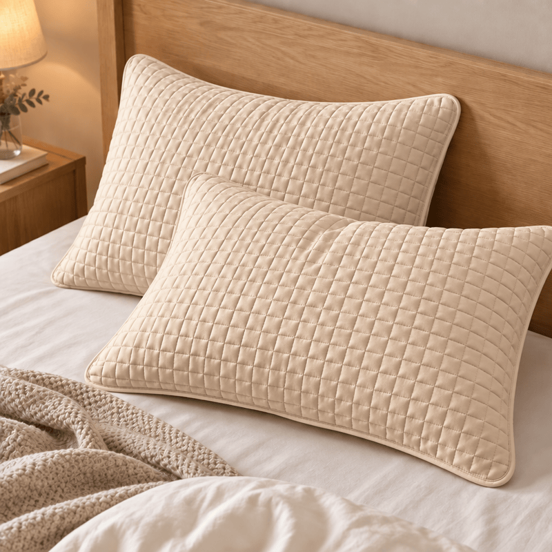 Housse de coussin en coton à carreaux rectangulaires unis Ownkoti - image 9