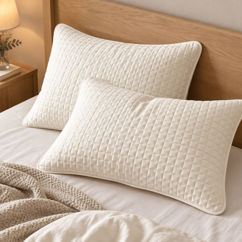 Housse de coussin en coton à carreaux rectangulaires unis Ownkoti - image 1