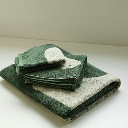 Serviette en coton respirant avec motif ours polaire