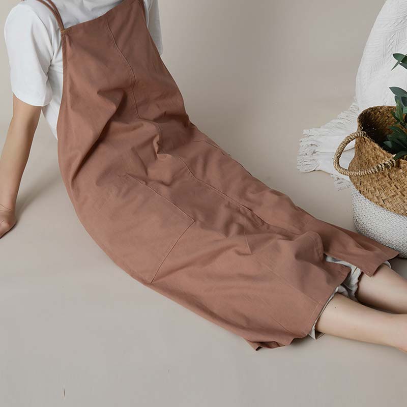 Ownkoti – Tablier en coton imperméable avec poches