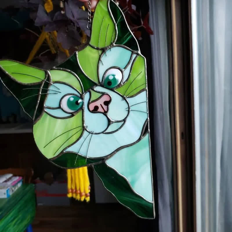 Décoration de fenêtre Ownkoti « Chat tacheté » (achetez-en un, recevez-en un gratuitement)