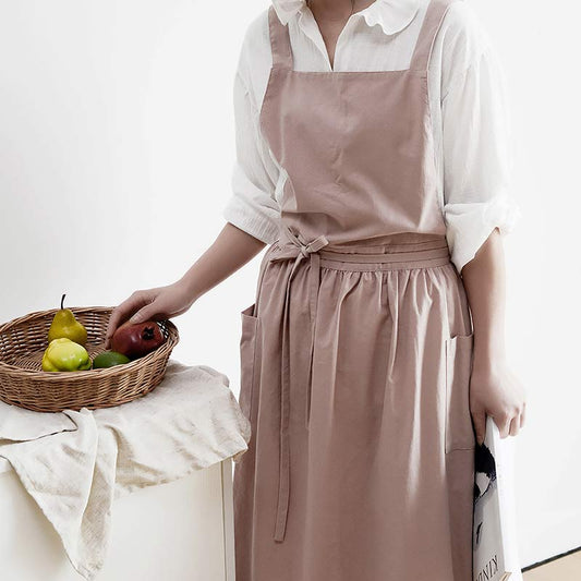Tablier en coton Ownkoti, tablier imperméable avec poches