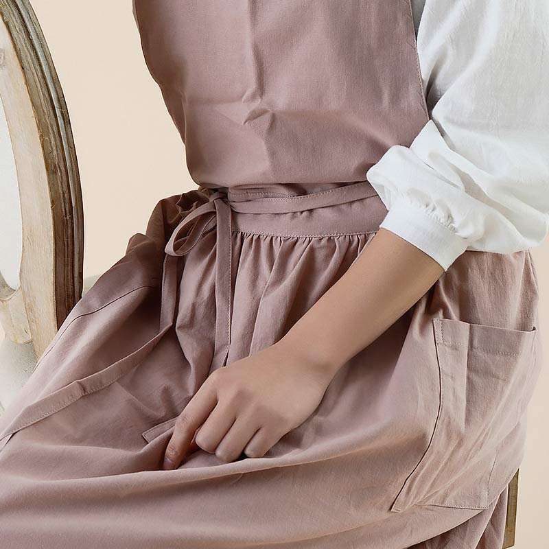 Tablier en coton Ownkoti, tablier imperméable avec poches