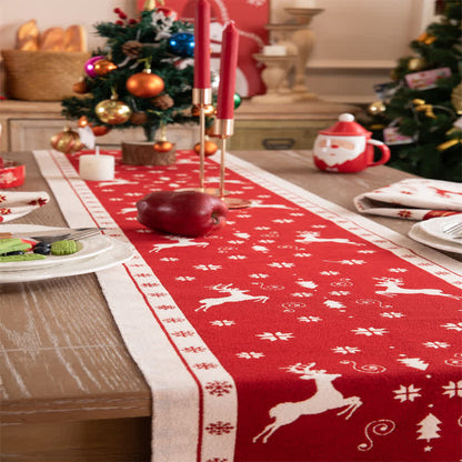 Chemin de table luxueux pour la décoration de Noël