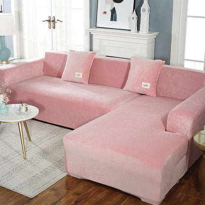 Housse de canapé en daim Ownkoti de couleur pure, élastique