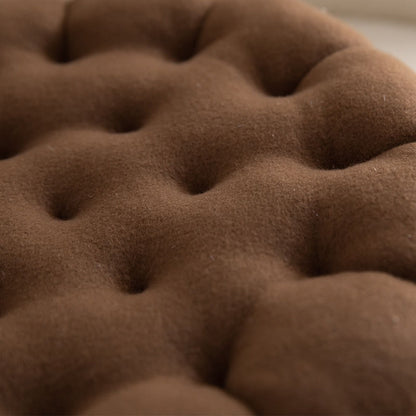 Coussin de siège mignon en forme de biscuit en forme de cercle