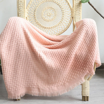 Ownkoti Home Decor – Couverture confortable de couleur unie