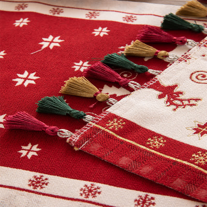 Chemin de table luxueux pour la décoration de Noël