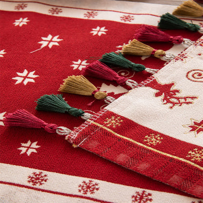 Chemin de table luxueux pour la décoration de Noël