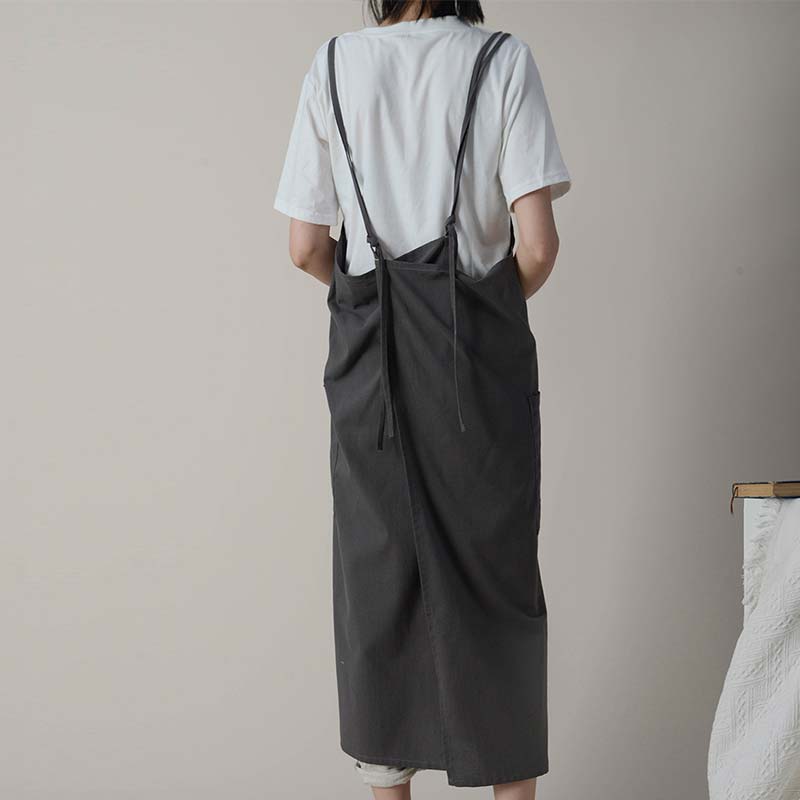 Ownkoti – Tablier en coton imperméable avec poches