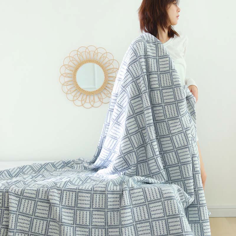 Couette à trois couches Ownkoti Plaid en pur coton - image 2