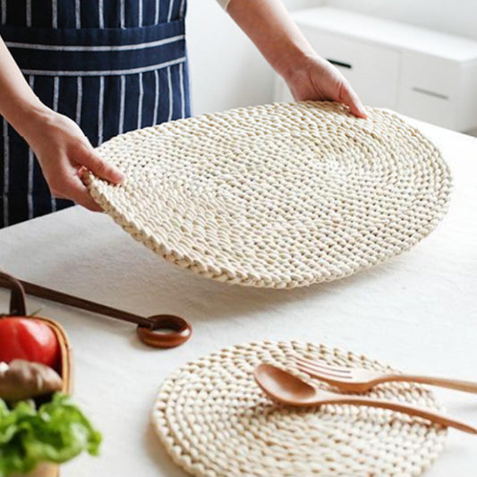 Sets de table tissés ovales Ownkoti (2 pièces)