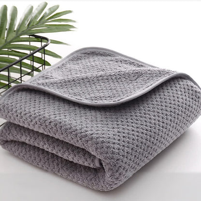 Serviette de bain unie, douce et respirante