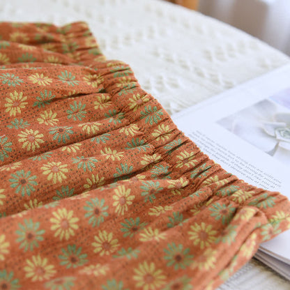 Ensemble de vêtements d'intérieur Jacquard Daisy en pur coton