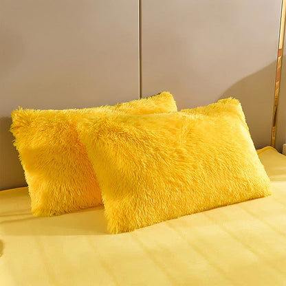 Parure de lit moelleuse avec housse de couette et taie d'oreiller