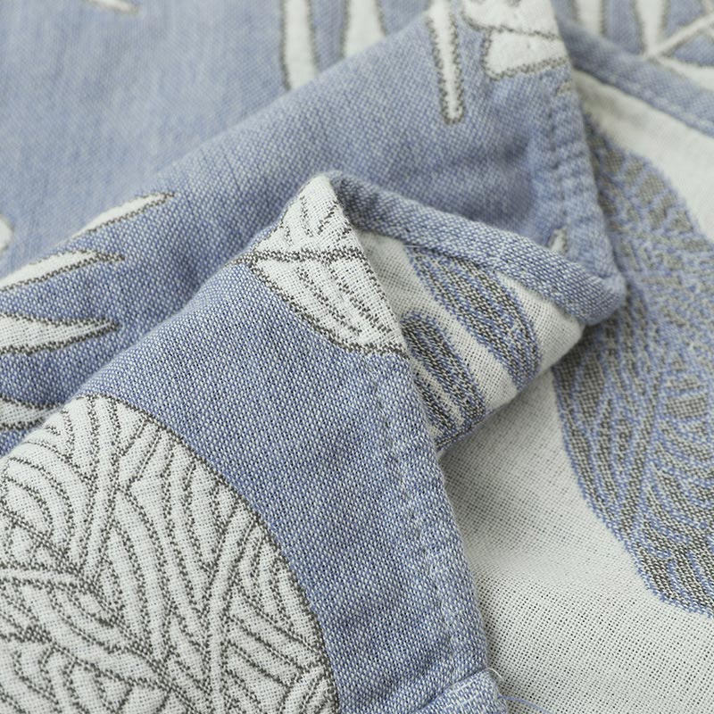Serviettes de bain Ownkoti en pur coton à imprimé feuilles (lot de 2)