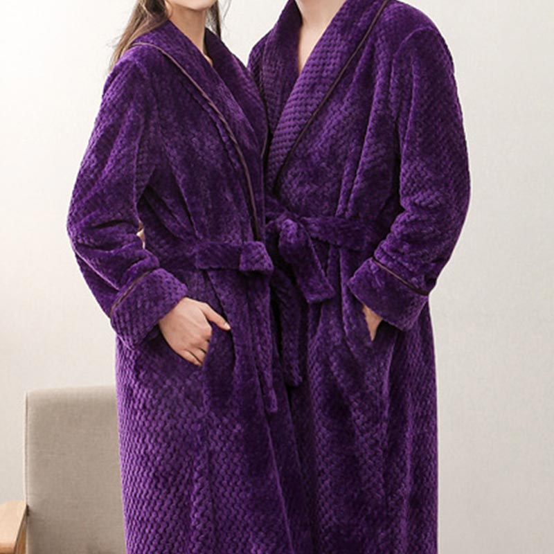 Peignoir long en polaire bouffante Ownkoti