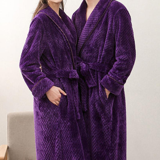 Peignoir long en polaire bouffante Ownkoti