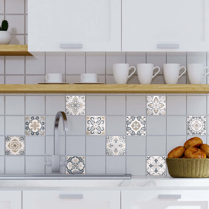 Ownkoti - Autocollants pour papier peint à motifs variés pour la maison (lot de 10)