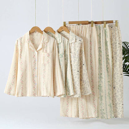 Ensemble de vêtements de détente en pur coton de style forestier