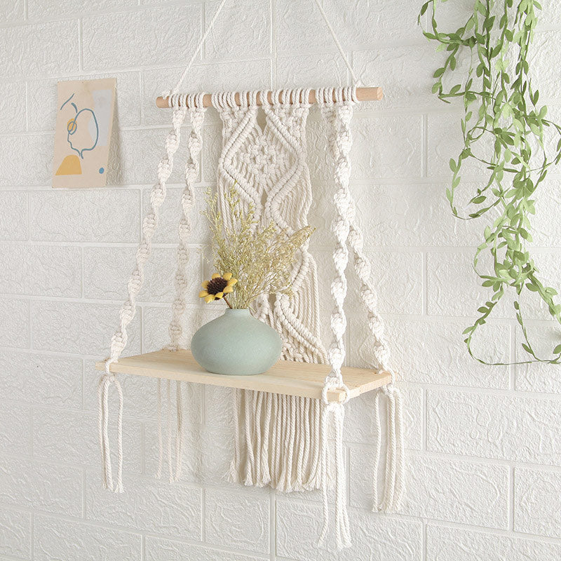 Tapis porte-plante en coton tissé à la main Ownkoti