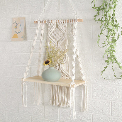Tapis porte-plante en coton tissé à la main Ownkoti