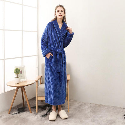 Peignoir long en polaire bouffante Ownkoti
