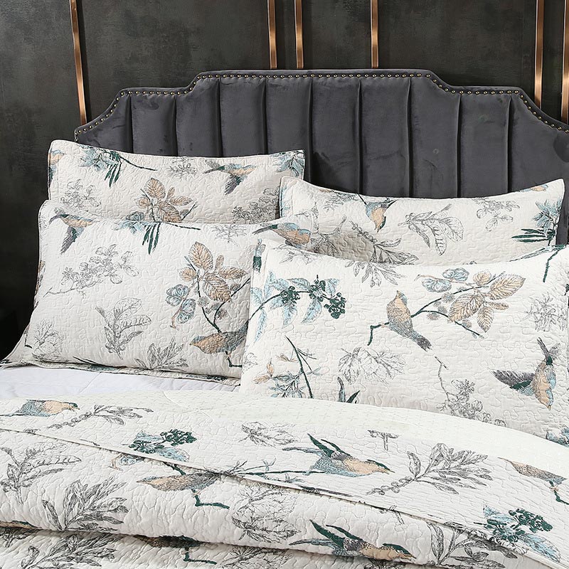 Couette en coton avec taie d'oreiller « Oiseau joyeux »
