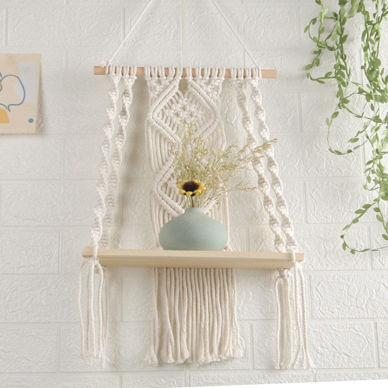 Tapis porte-plante en coton tissé à la main Ownkoti