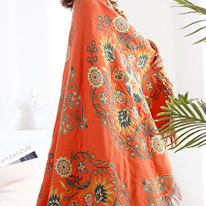 Couette réversible à motif floral Ownkoti pour loisirs
