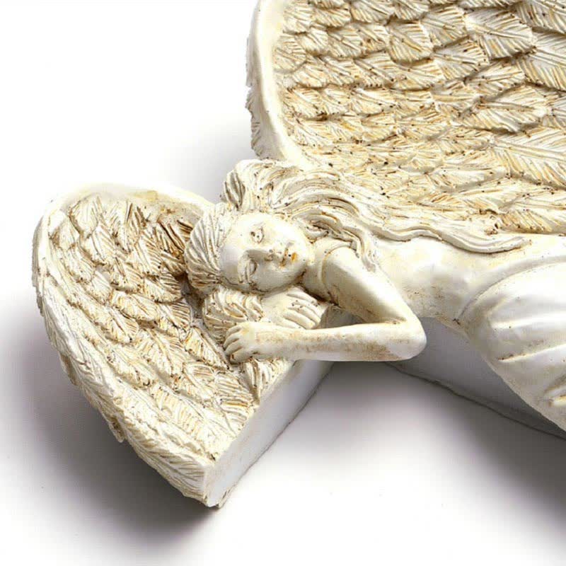 Sculpture de cadre de porte Ownkoti avec ailes d'ange