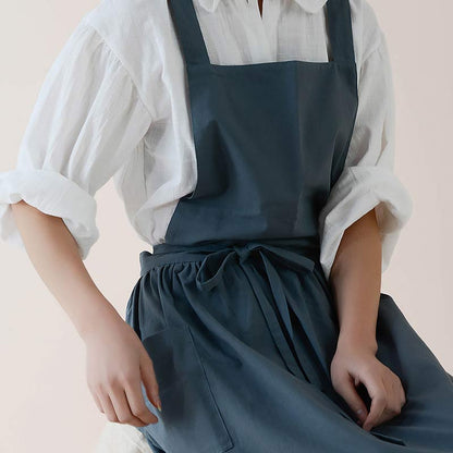 Tablier en coton Ownkoti, tablier imperméable avec poches