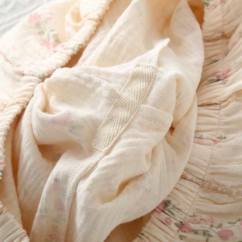 Ensemble de vêtements de détente en pur coton de style forestier