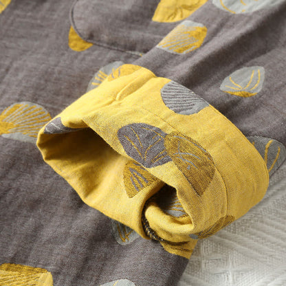 Ensemble pyjama de luxe en coton coquille avec revers