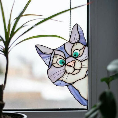 Décoration de fenêtre Ownkoti « Chat tacheté » (achetez-en un, recevez-en un gratuitement)