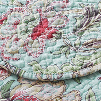 Couette florale vintage avec taies d'oreiller