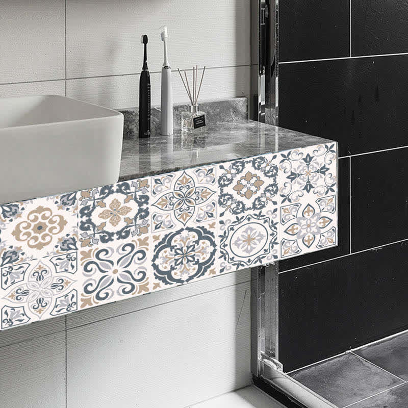 Ownkoti - Autocollants pour papier peint à motifs variés pour la maison (lot de 10)