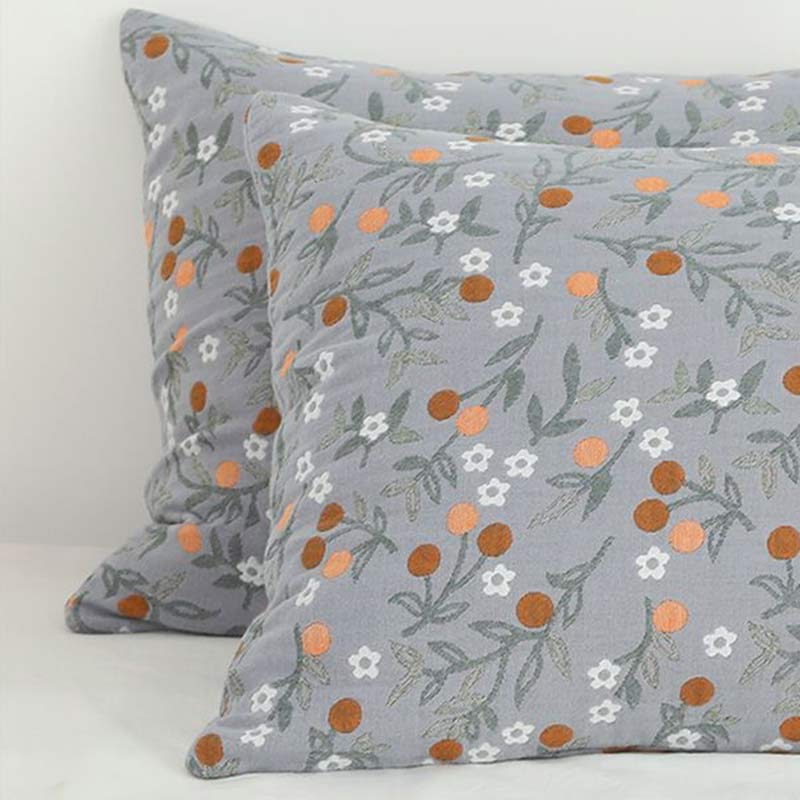 Taies d'oreiller à motif floral Country Ownkoti (lot de 2)