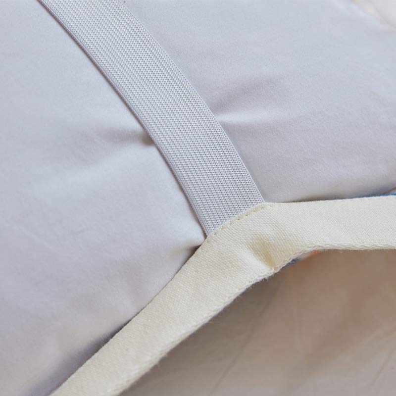 Serviette oreiller à imprimé floral et corde solide (2 pièces)