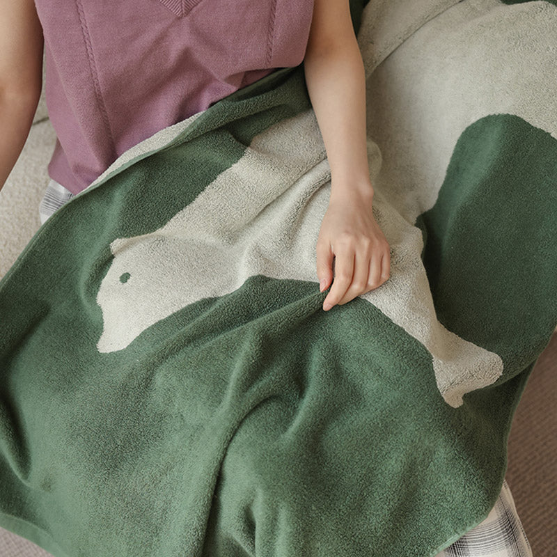 Serviette en coton respirant avec motif ours polaire