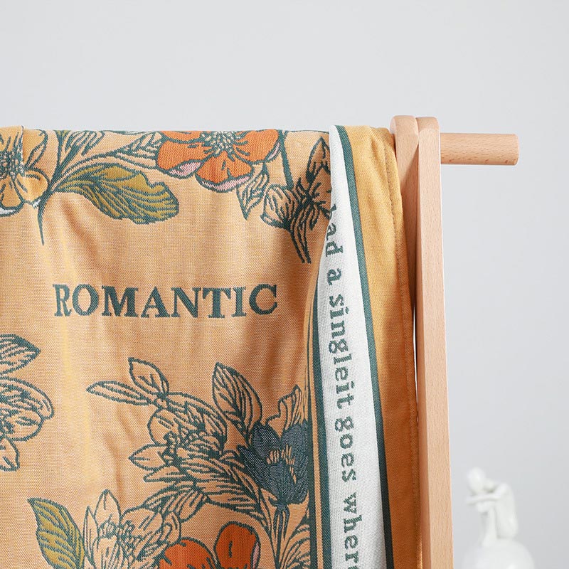 Serviette de bain réversible Ownkoti à motif floral en différentes couleurs