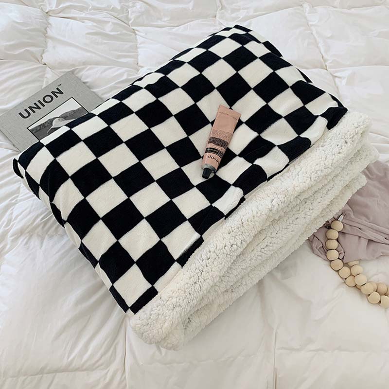 Ownkoti – Couverture réversible à damier