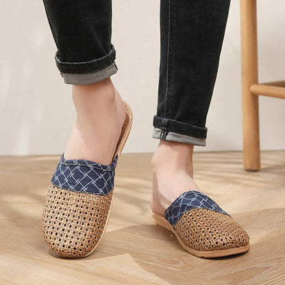 Chaussons plats modernes, creusés et antidérapants