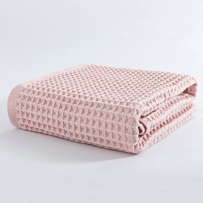 Serviette de bain en coton gaufré respirant Ownkoti